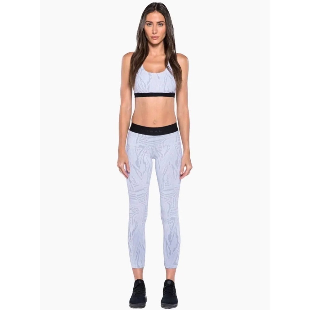 Karol Knockout Jacquard Cropped Leggings